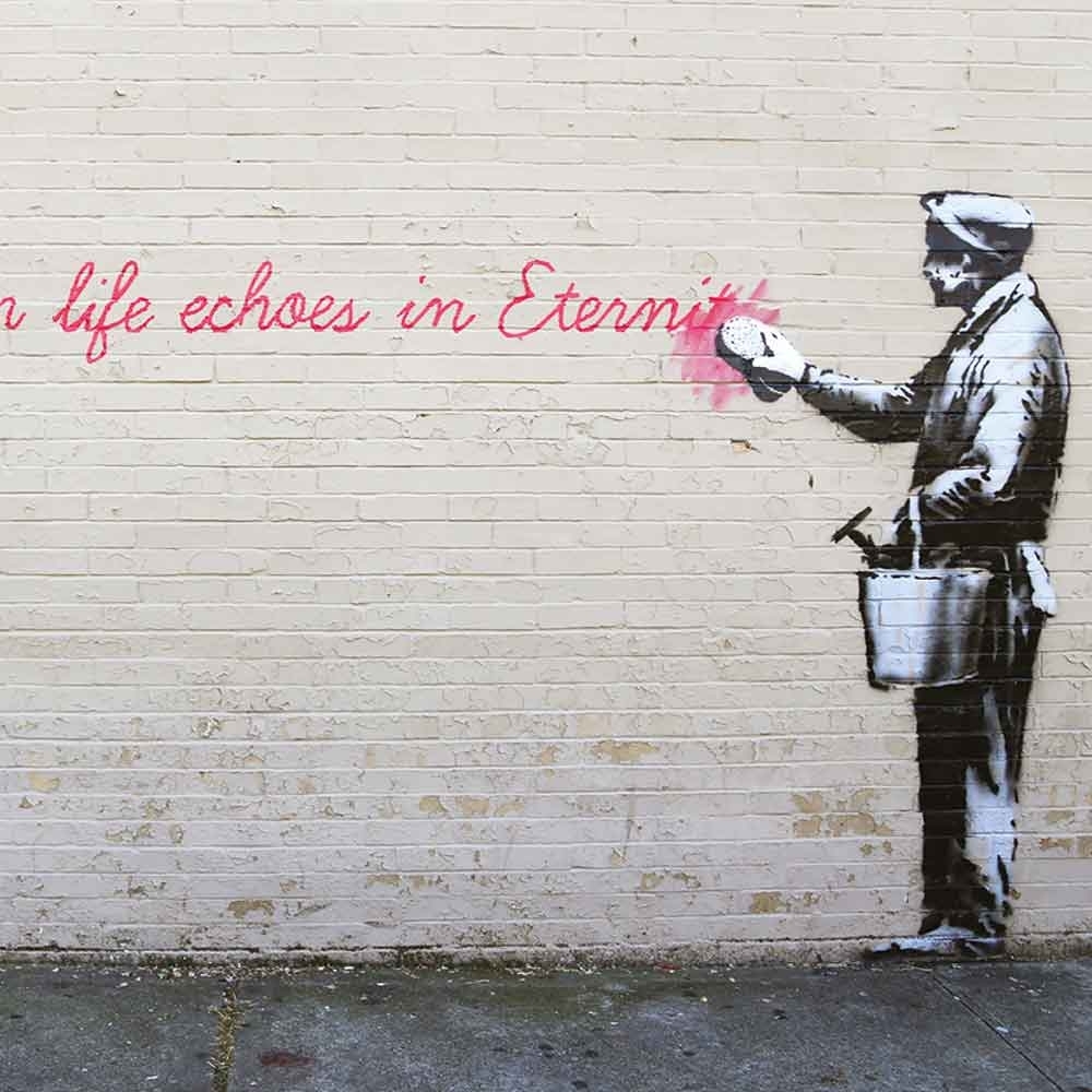 Banksy Banksy Biography Art Auction And Facts Britannica Whether Plastering Cities With