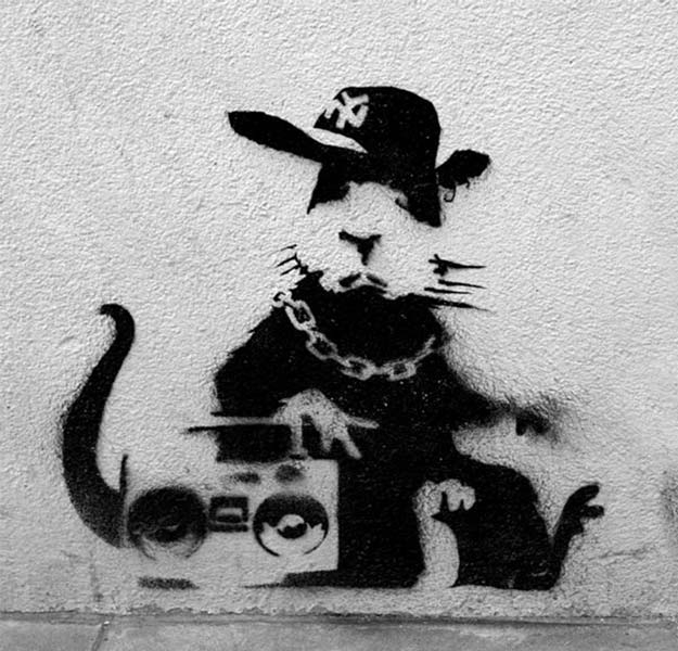 Banksy Ghetto Rat