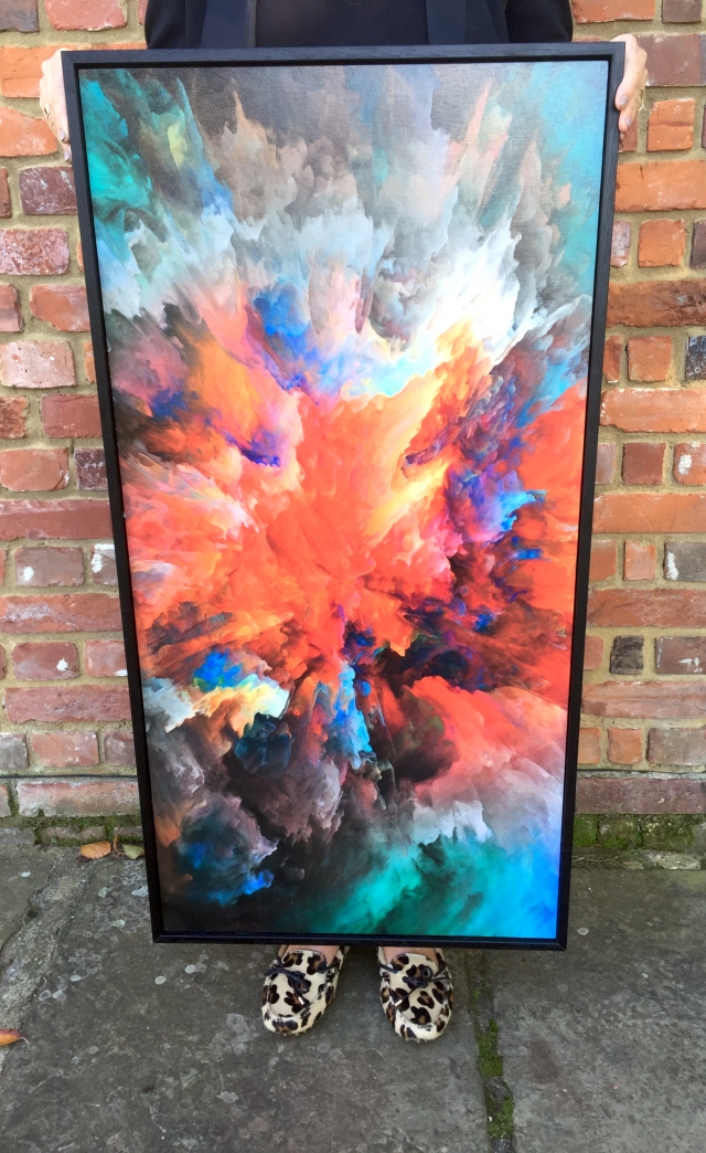 40 x 20 Framed Explosion of Colour
