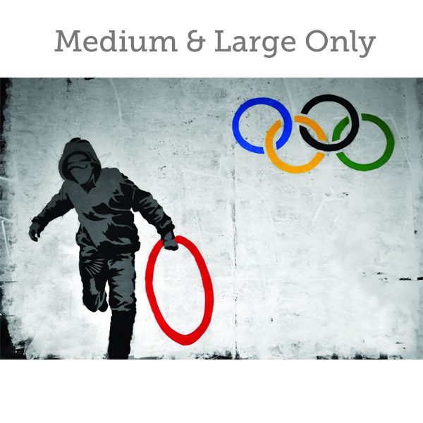 Banksy Olympic Rings