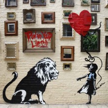 Banksy Lion