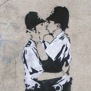 Banksy Kissing Coppers